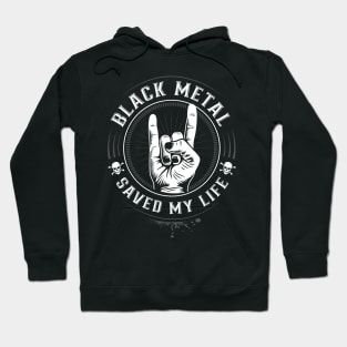 Black Metal - Headbanger Devil Horns Metalheads Hoodie